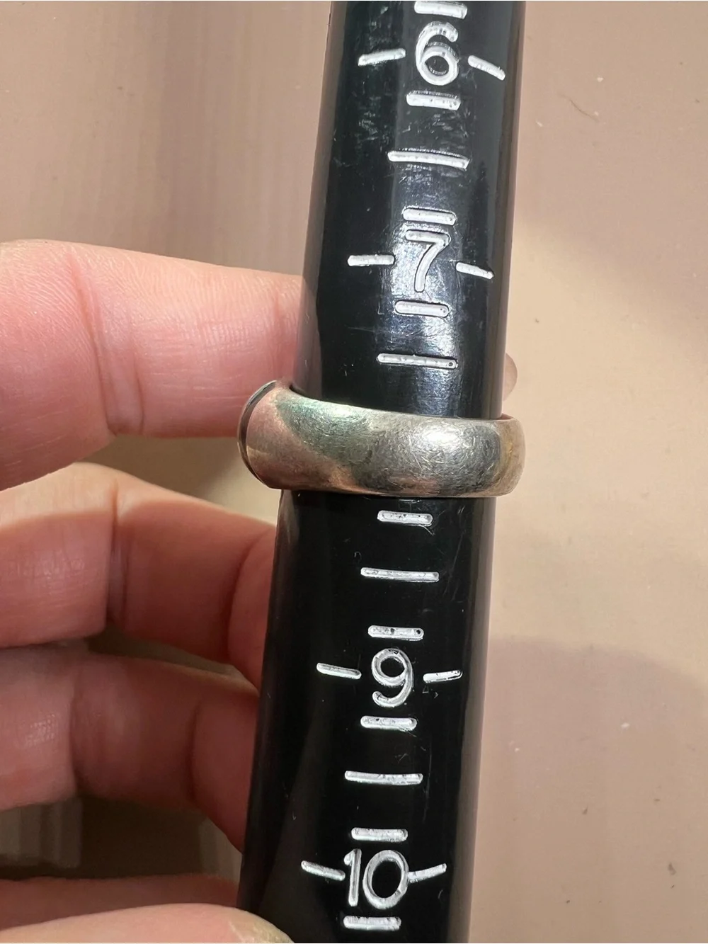 Sterling Silver Black Onyx Inlay Dome Ring